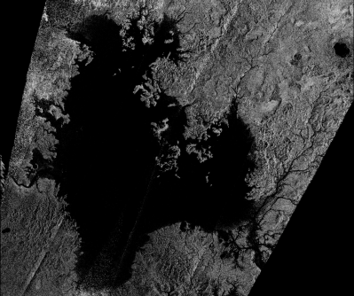 Image radar de la mer Ligeia sur Titan